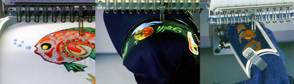 Macchine da ricamo capo confezionato/cappellini
